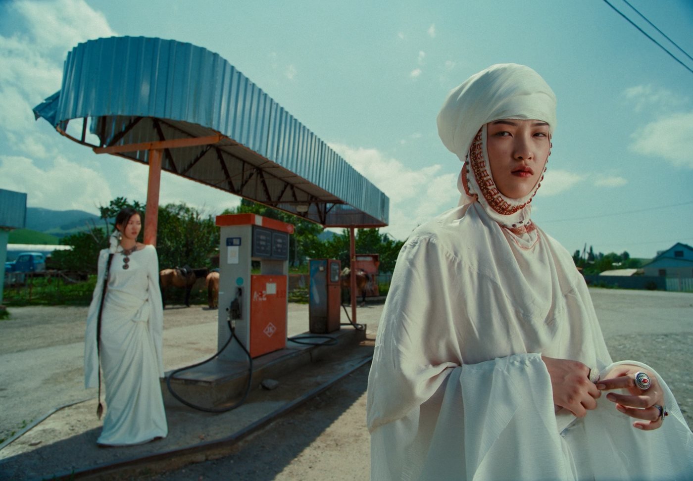 Petrol station portrait before AVF FilmLook
